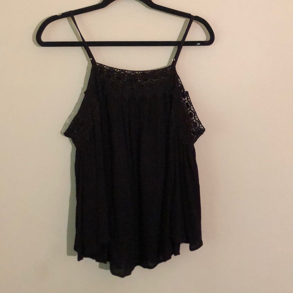 Black off-the-shoulder blouse
